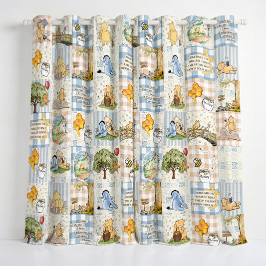 Shineful Quilted Curtain Pooh Charm
