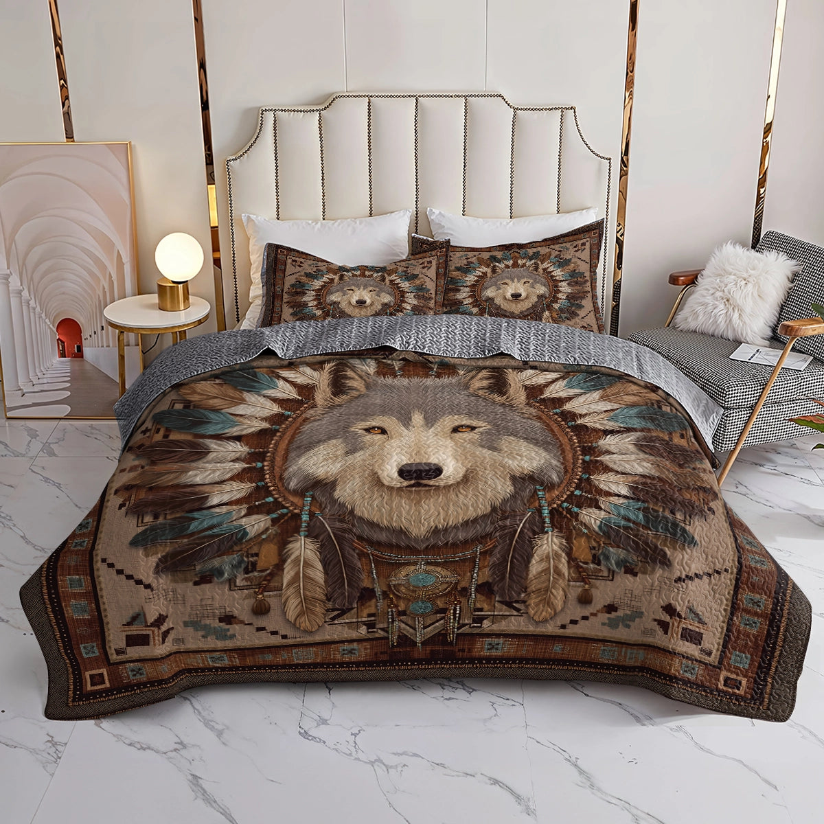 Shineful All Season Quilt 3-Piece Set Silent Guardian