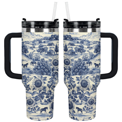 Shineful Tumbler Texas Countryside Bloom