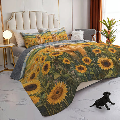 Shineful All Season Quilt 3-Piece Set - Sunflower Lab Love