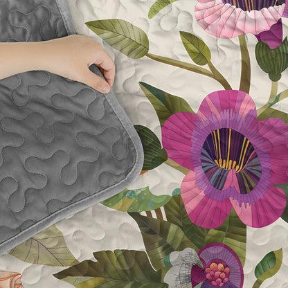 Shineful Quilt 3-Piece Set Hummingbird Garden