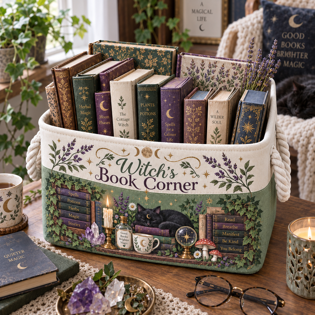 Shineful Books & Magic Storage Basket
