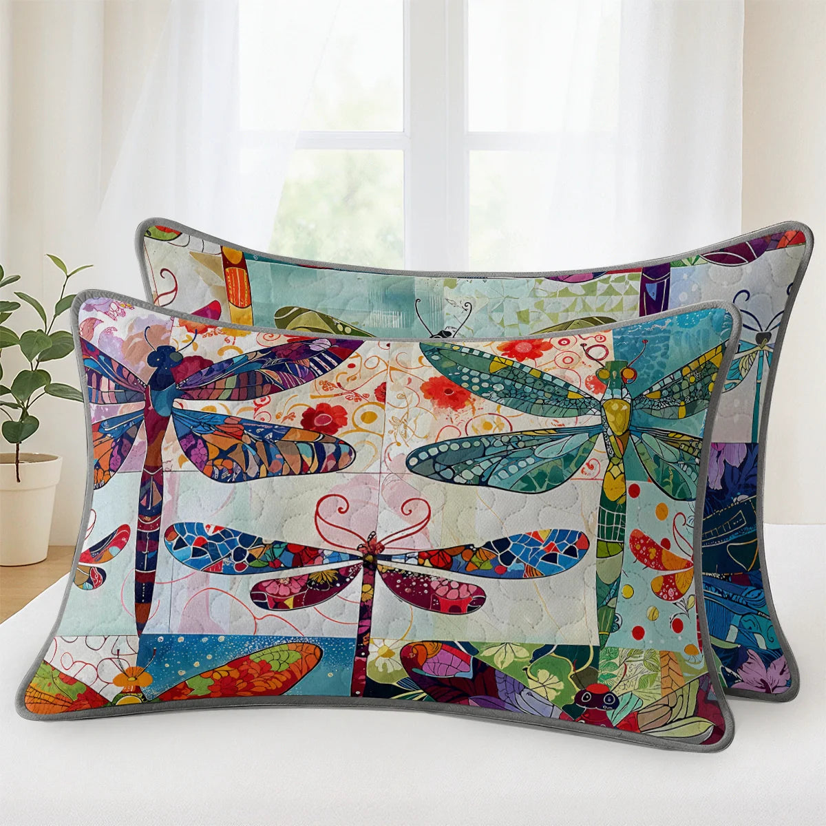 Shineful Quilt 3-Piece Set Dragonfly Harmony