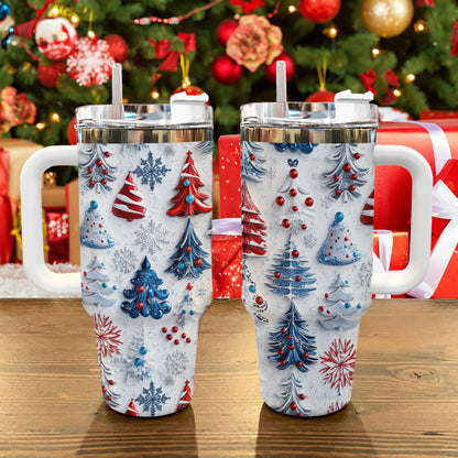 Shineful Glossy Tumbler Pretty Christmas Trees