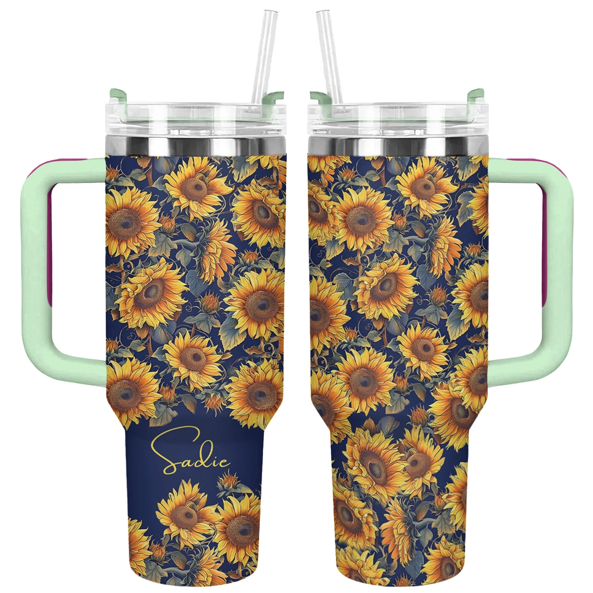 Shineful Tumbler Sunflower Personalized Gorgeous Flower