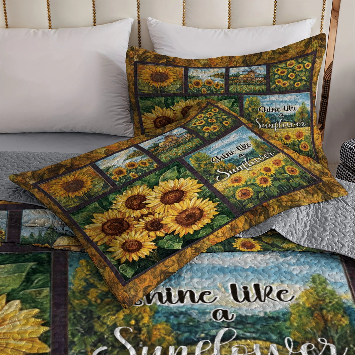 Shineful All Season Quilt 3-Piece Set - Shine Like a Sunflower