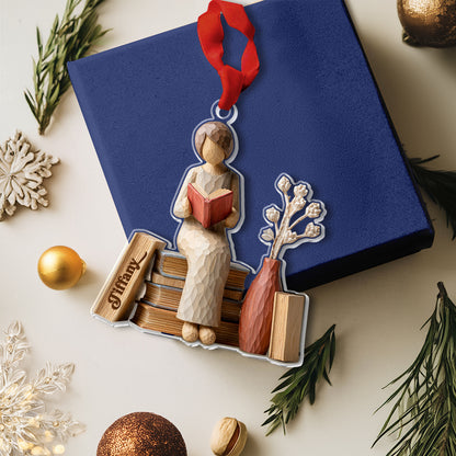 Shineful 2D Acrylic Ornament Personalized Reading Love Club