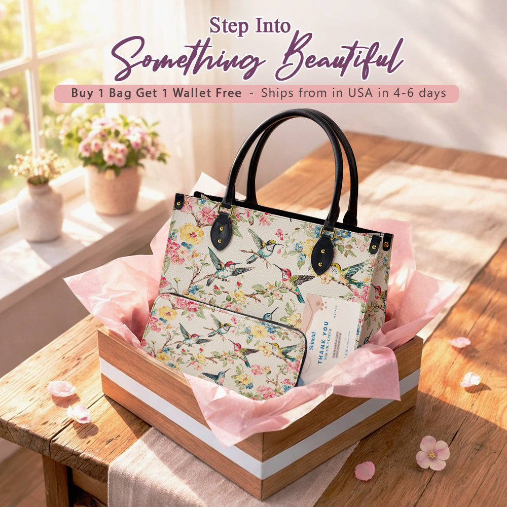 Shineful Leather Bag Hummingbird Symphony