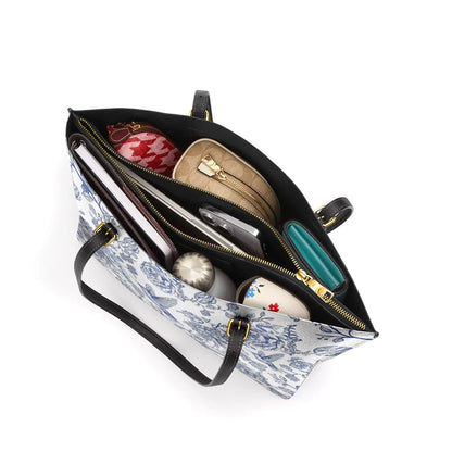 Shineful Leather Tote Bag - Hummingbird Serenity