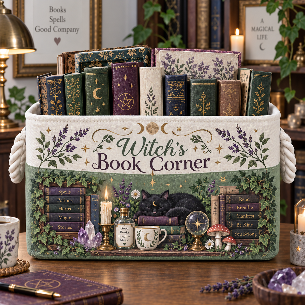Shineful Books & Magic Storage Basket