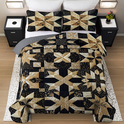 Shineful All Season Quilt 3-Piece Set Luxury Blocks