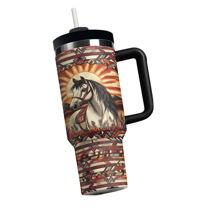Shineful Tumbler Horse Sunset Spirit