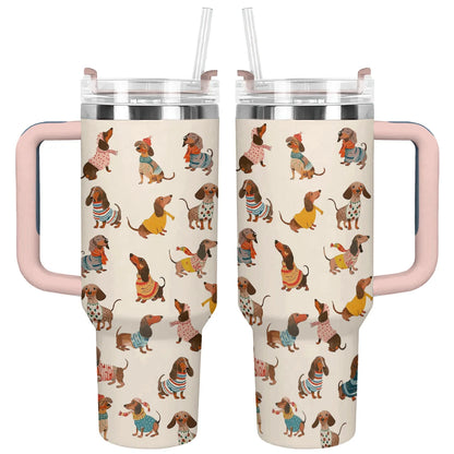 Shineful Bundle Beach Bag And Tumbler Dachshund Fashion Wiener