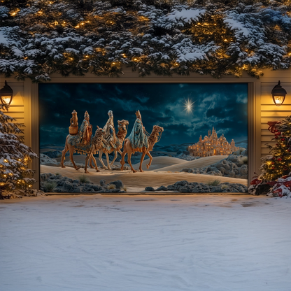Shineful Garage Door Banner Decoration Star of Bethlehem Epiphany