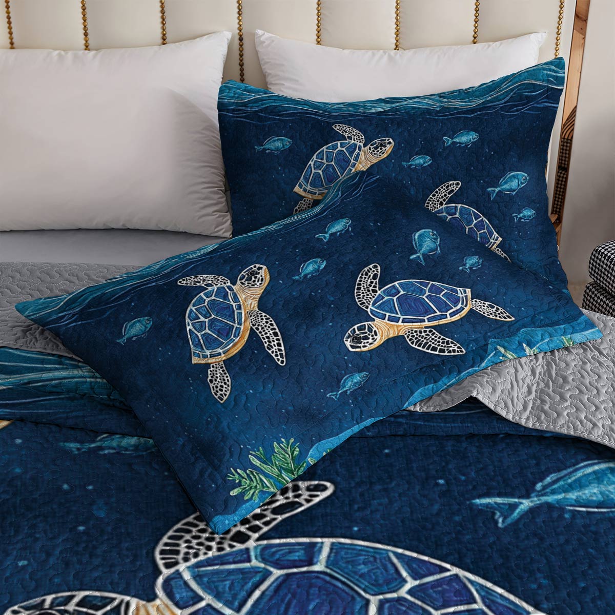 Shineful All Season Quilt 3-Piece Set Beach Bliss
