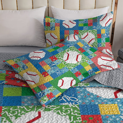 Shineful All Season Quilt 3-Piece Set Playful Pitch