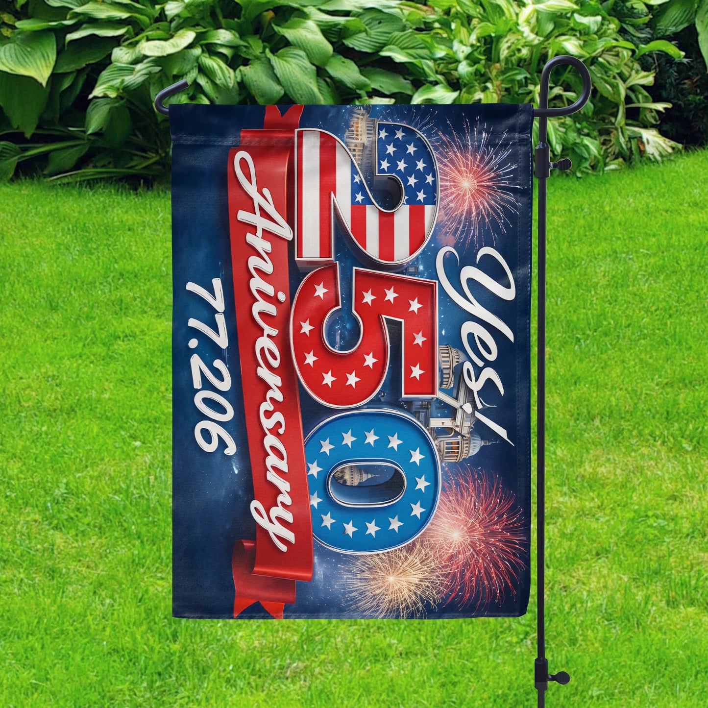 Shineful Gargen Flag 12" x 18" - Yes to the American Story