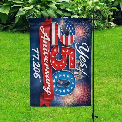 Shineful Gargen Flag 12" x 18" - Yes to the American Story