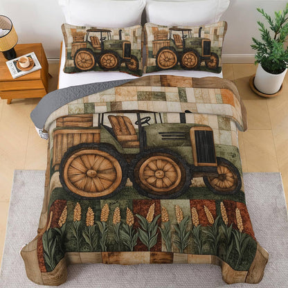 Shineful All Season Quilt 3-Piece Set - Farmer Rustic Charm