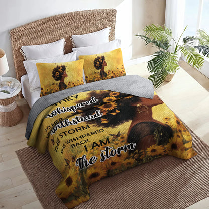 Shineful All Season Quilt 3-Piece Set - Empowered Queen