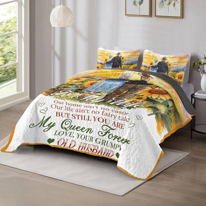 Shineful All Season Quilt 3-Piece Set Sunflower Love