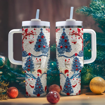 Shineful Glossy Tumbler Cat Christmas Cheer