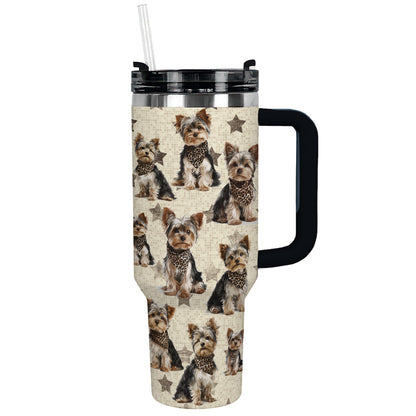 Shineful Tumbler Yorkie Star Charm