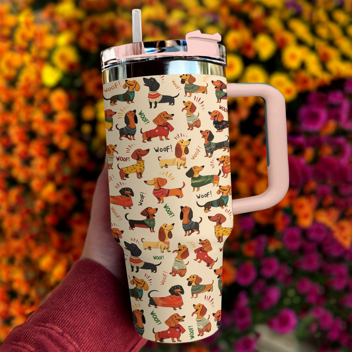 Shineful Tumbler Dachshund Woof Delight