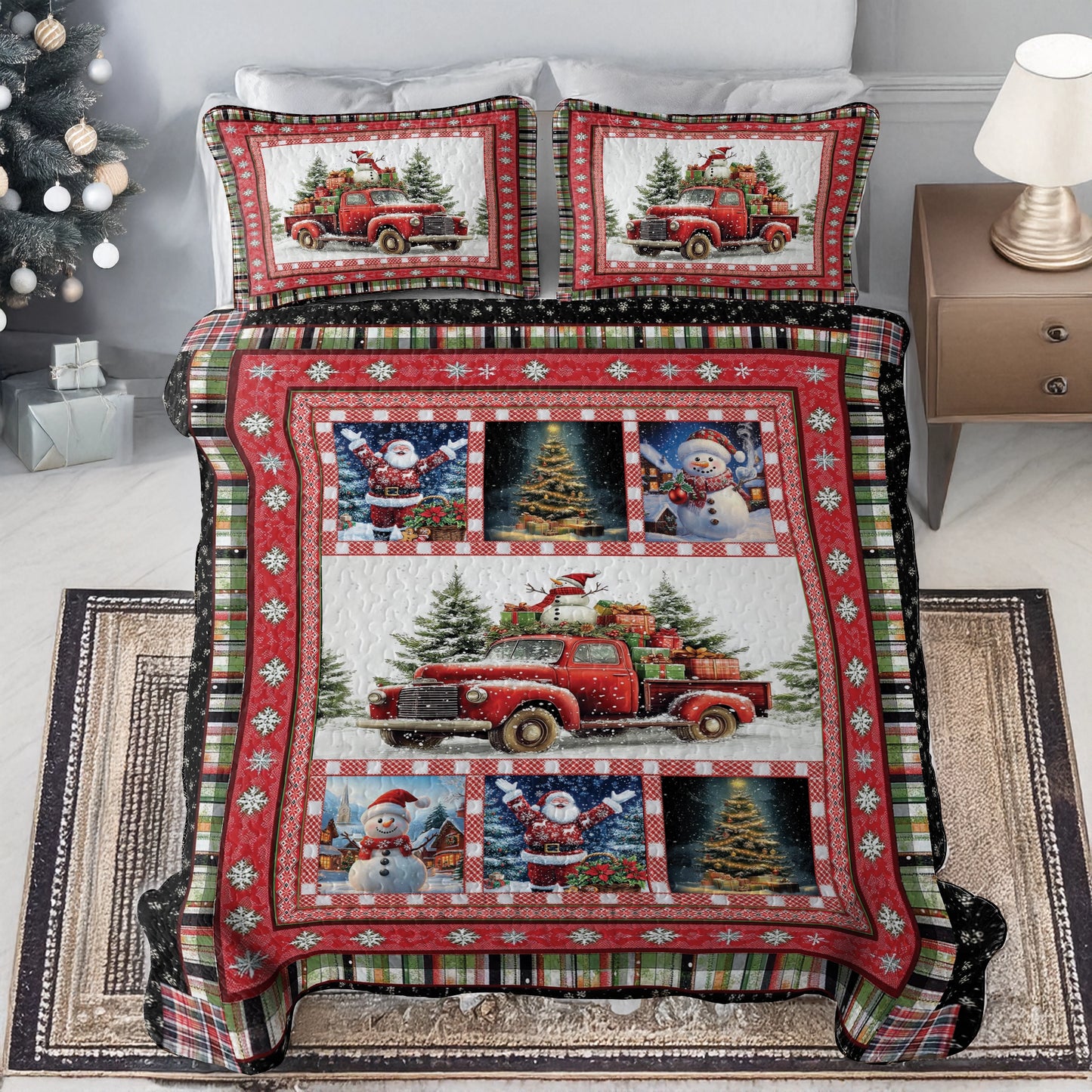 Shineful All Season Quilt 3-Piece Set - Christmas Holiday Haul