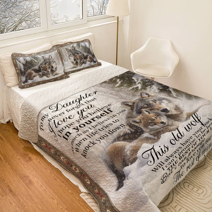 Shineful All Season Quilt 3-Piece Set Wolf Legacy