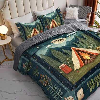 Shineful All Season Quilt 3-Piece Set Campfire Dreams