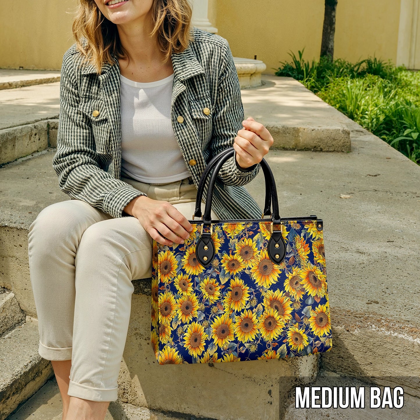 Shineful Leather Bag Sunflower Gorgeous Flower
