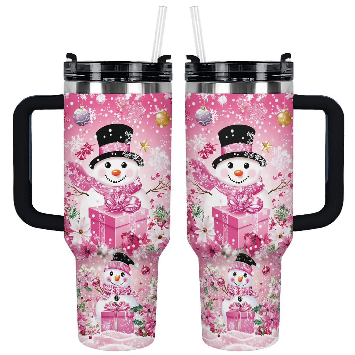 Shineful Tumbler Blushing Snowman Christmas