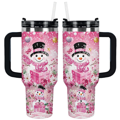 Shineful Tumbler Blushing Snowman Christmas