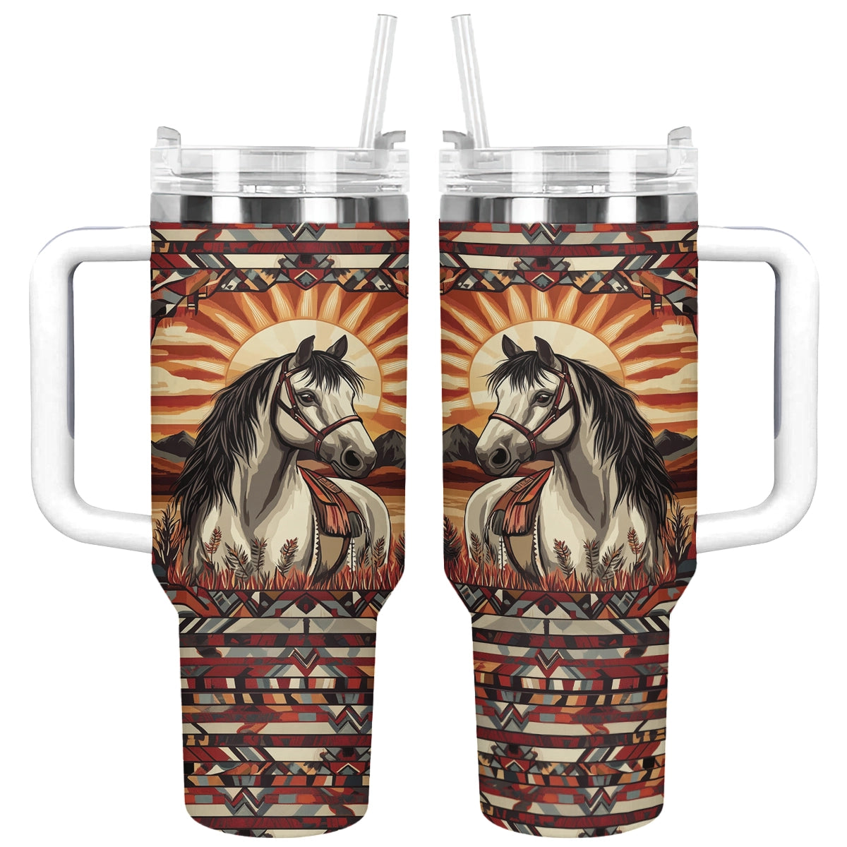 Shineful Tumbler Horse Sunset Spirit