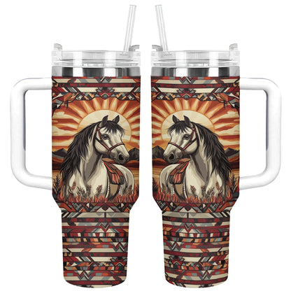 Shineful Tumbler Horse Sunset Spirit