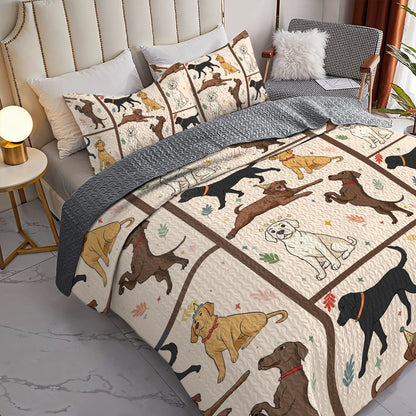 Shineful All Season Quilt 3-Piece Set - Labrador Life