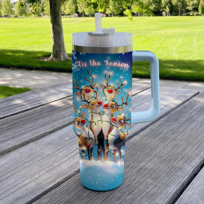 Shineful Tumbler Christmas Reindeer Cheer