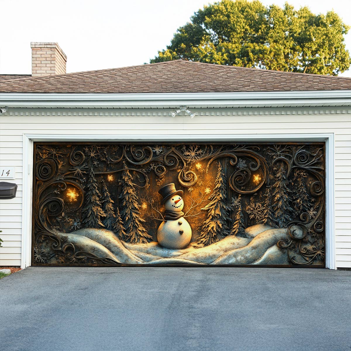 Shineful Garage Door Banner Decoration Holiday Cheer Starts