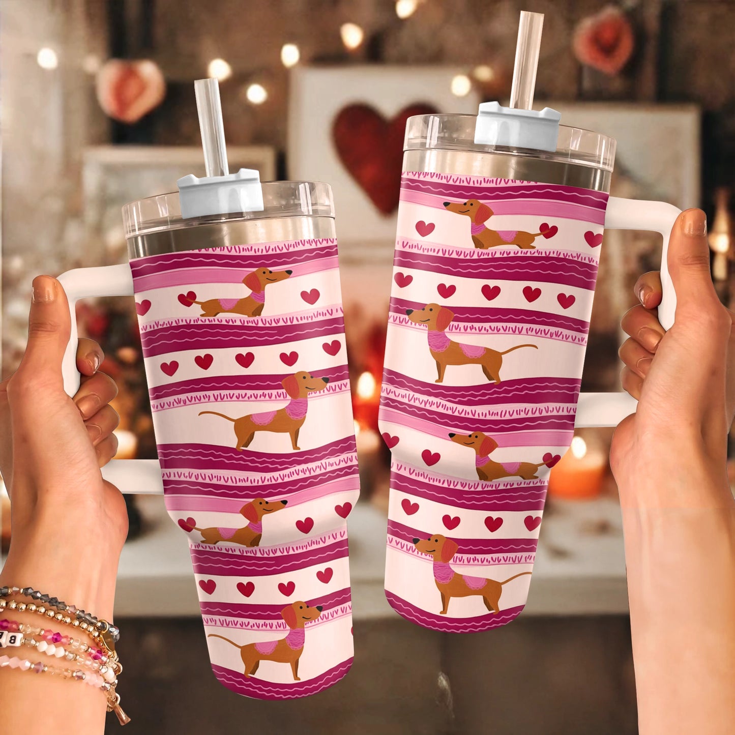 Shineful Tumbler Dachshund Love You Paw-ever