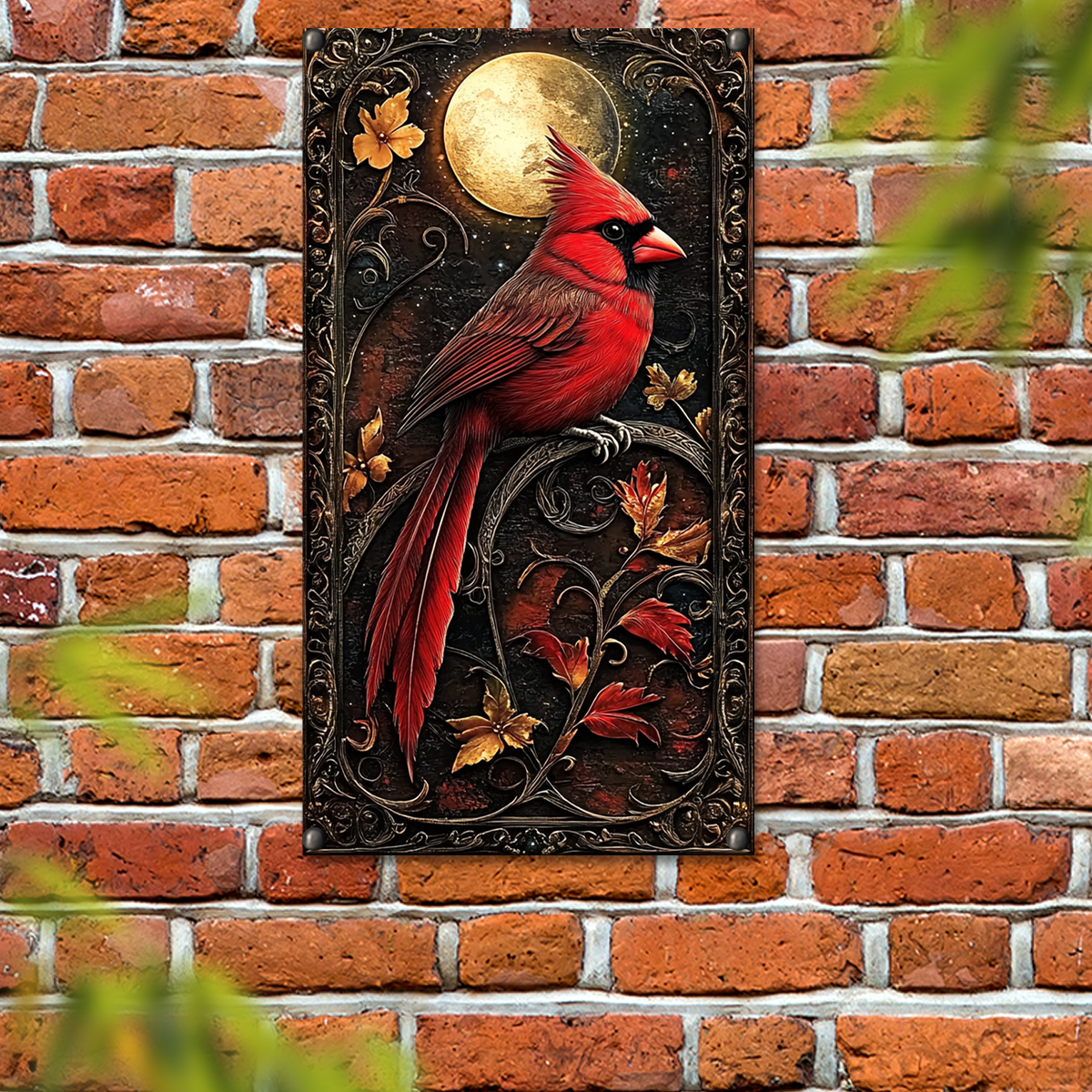 Shineful 2D Metal Sign Classic Cardinal Elegance