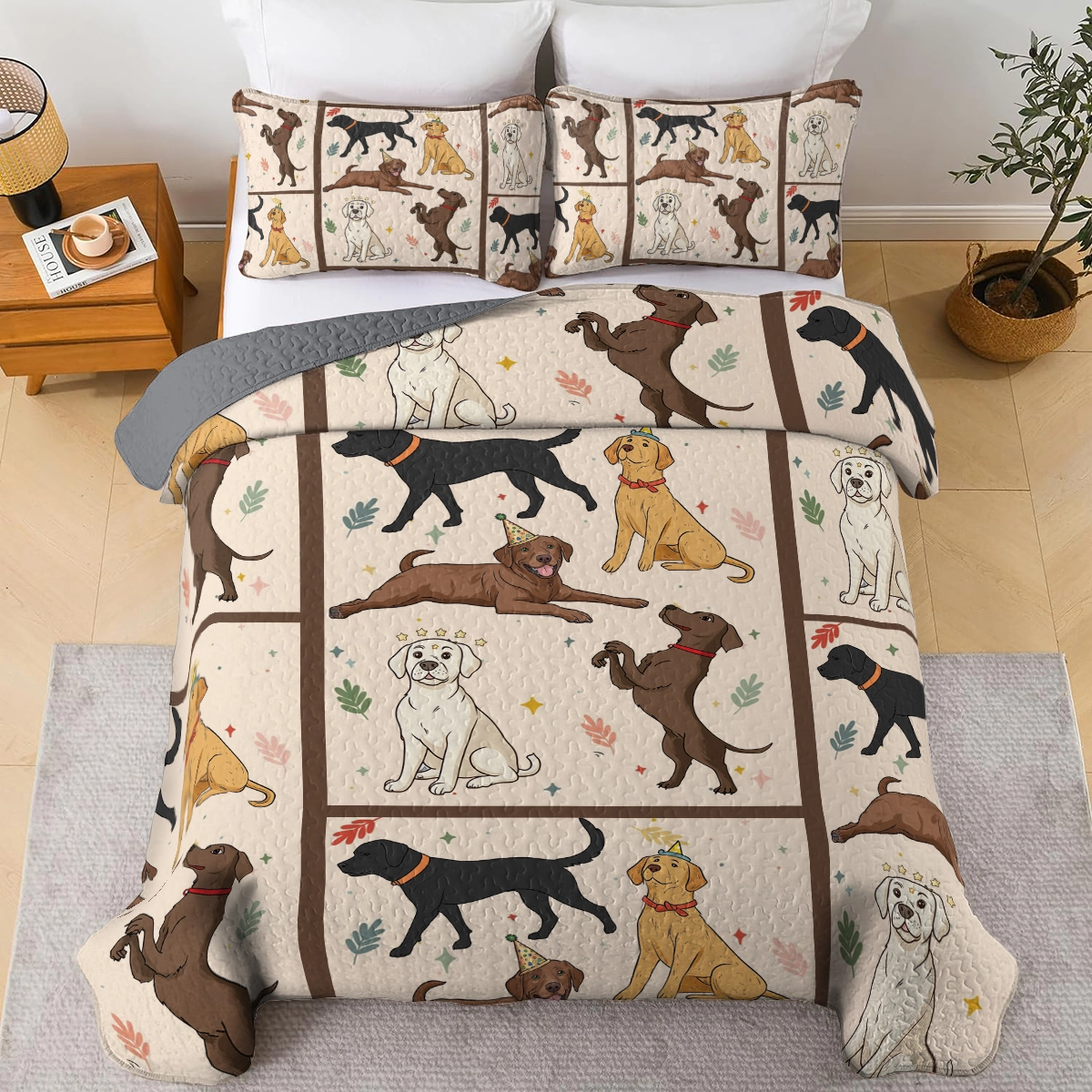 Shineful All Season Quilt 3-Piece Set - Labrador Life