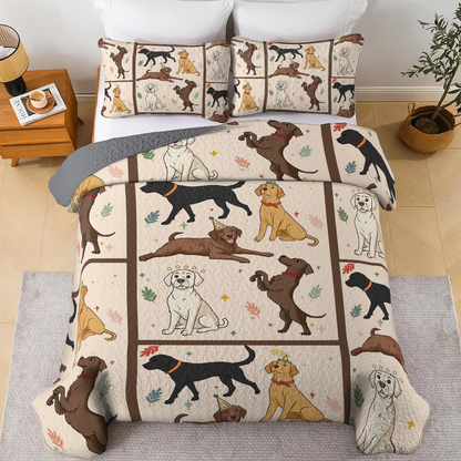 Shineful All Season Quilt 3-Piece Set - Labrador Life