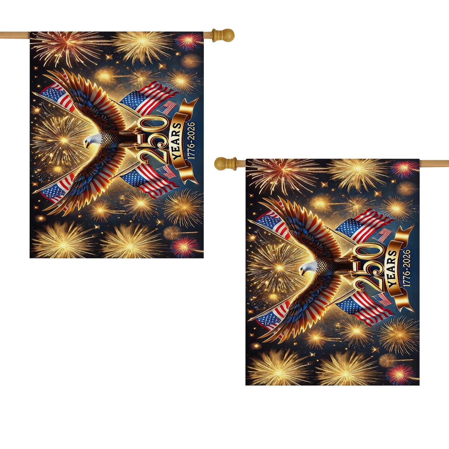 Shineful House Flag 30" x 40" - 250 Years of the Republic