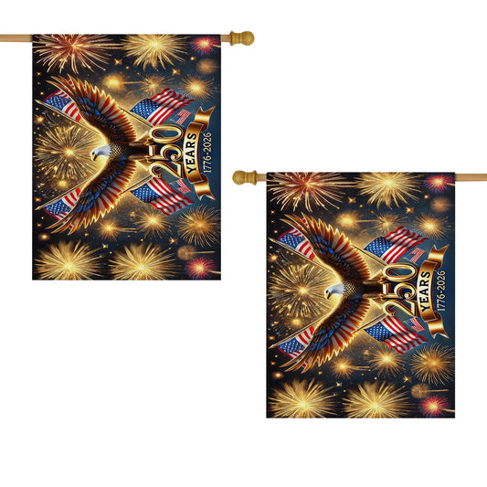 Shineful House Flag 30" x 40" - 250 Years of the Republic