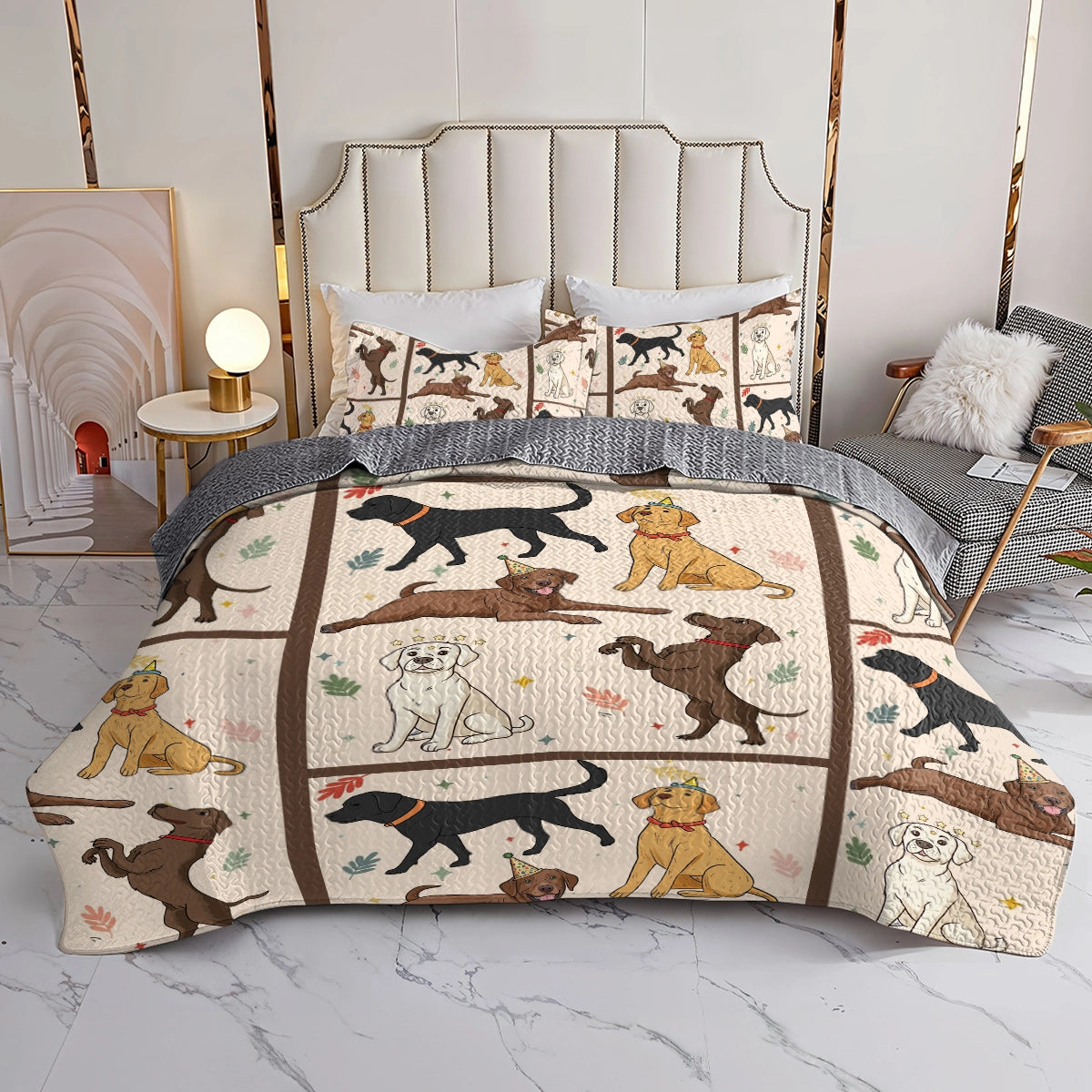 Shineful All Season Quilt 3-Piece Set - Labrador Life