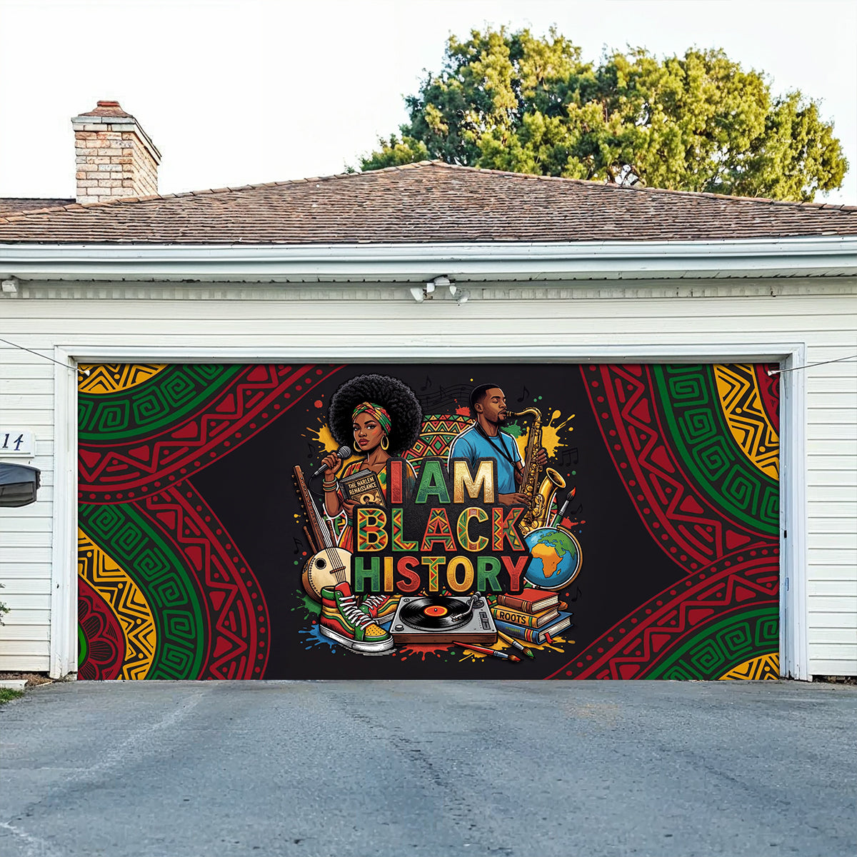 Shineful Garage Door Banner Decoration Legacy in Motion