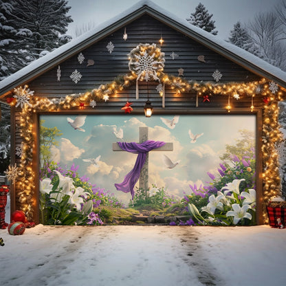 Shineful Garage Door Banner Decoration Where Death Lost