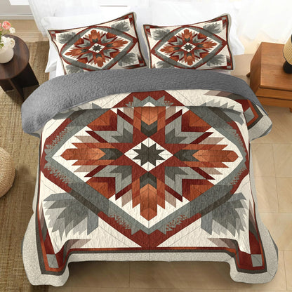 Shineful All Season Quilt 3-Piece Set Sacred Geometry