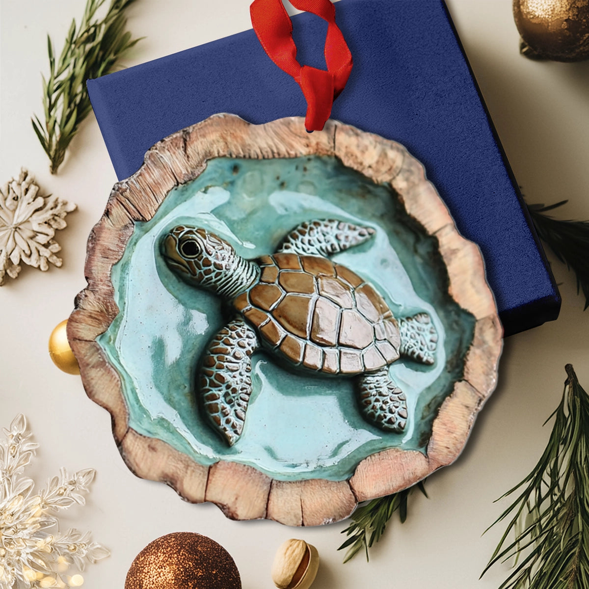 Shineful 2D Acrylic Ornament Ocean Haven Sea Turtle